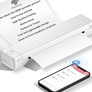 Phomemo MO8F Portable Printers Wireless for Travel, Support 8.5" X 11” US